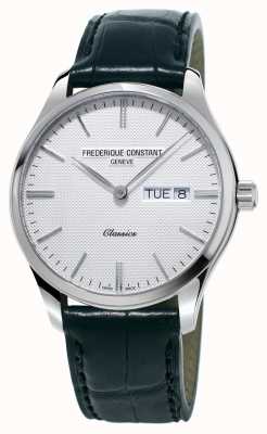 Frederique Constant Herenklassiekers quartz zwarte leren band witte wijzerplaat FC-225ST5B6