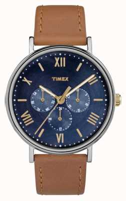 Timex Southview multifunctionele chronograaf heren bruin TW2R29100