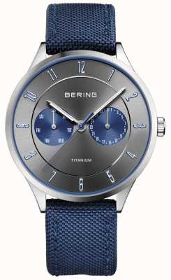 Bering Heren ultralicht titanium nylon blauw 11539-873