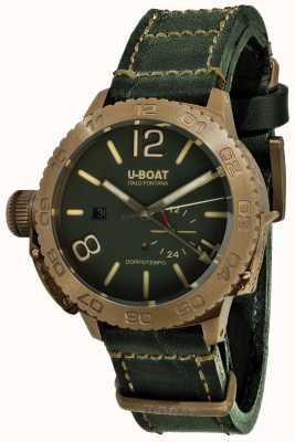 U-Boat Doppiotempo 46 bronzo gr automatische groene lederen band 9088