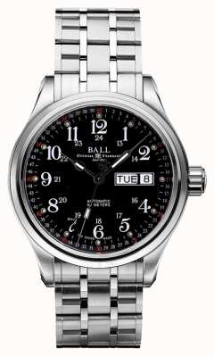 Ball Watch Company Bedrijf 60 seconden zwarte wijzerplaat dag- en datumweergave NM1058D-S3J-BK