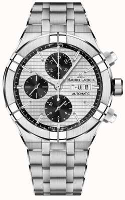 Maurice Lacroix Aikon automatische chronograaf roestvrijstalen armband AI6038-SS002-132-1
