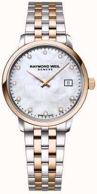 Raymond Weil | toccata diamant voor dames | tweekleurig roestvrij staal | 5985-SP5-97081