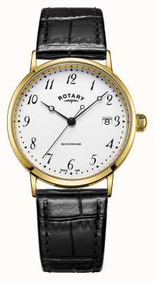 Rotary Buckingham horloge met 9 karaats gouden kast voor heren Men GS11476/18