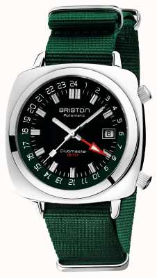 Briston Clubmaster gmt limited edition | automatisch | groene NAVO-band 19842.PS.G.10.NBG