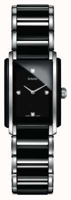 RADO Geïntegreerd diamanten hightech keramiek horloge met vierkante wijzerplaat R20613712