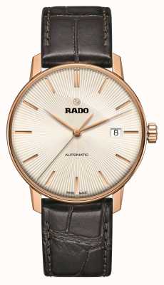 RADO Coupole klassiek automatisch bruin lederen band horloge R22861115