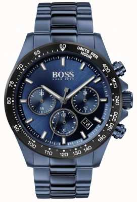 BOSS ​heren | held sport lux | blauwe stalen armband | blauwe wijzerplaat | 1513758
