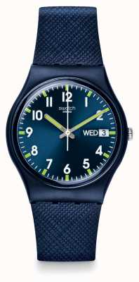 Swatch | oorspronkelijke heer | meneer blauw horloge | SO28N702