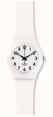 Swatch ​originele heer | gewoon wit zacht horloge | SO28W107-S14