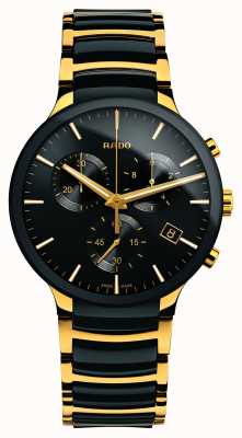 RADO Centrix chronograaf XL goudkleurig hightech keramiek R30134162