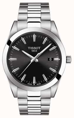 Tissot | heer | roestvrijstalen armband | zwarte wijzerplaat | T1274101105100