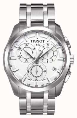 Tissot Heren couturier chronograaf roestvrij staal zilveren wijzerplaat T0356171103100