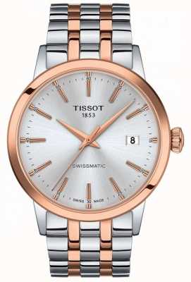 Tissot Swissmatic | zilveren wijzerplaat | tweekleurige roestvrijstalen armband T1294072203100