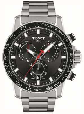 Tissot Supersport chronograaf | zwarte wijzerplaat | roestvrij stalen armband T1256171105100