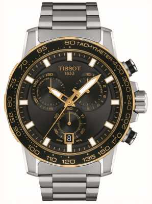 Tissot Supersport chronograaf | zwarte wijzerplaat | roestvrij stalen armband T1256172105100