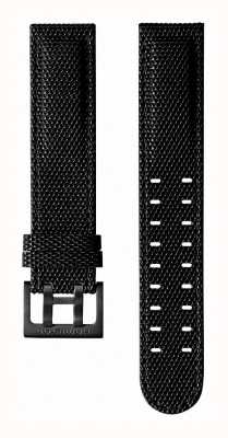 Hamilton Straps Zwart rubber 20 mm - alleen kaki veldband H693684136