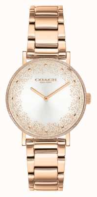 Coach Perry dames | rosé gouden stalen armband | zilveren wijzerplaat 14503639