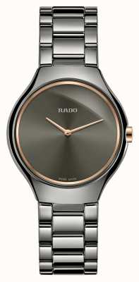 RADO True thinline sm grijze wijzerplaat keramische armband R27956132