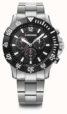 Wenger Seaforce chrono 43mm | stalen armband | zwarte wijzerplaat | 01.0643.117