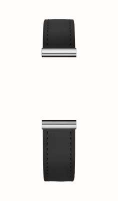 Herbelin Antarès verwisselbare horlogeband - zwart leer / edelstaal - alleen band BRAC.17048.23/A
