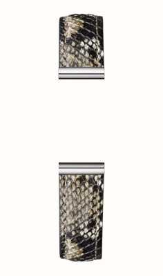 Herbelin Antarès verwisselbare horlogeband - slangenprint leer / edelstaal - alleen band BRAC.17048.53/A