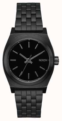 Nixon Middellange tijdteller | helemaal zwart | zwarte ip stalen armband | zwarte wijzerplaat A1130-001-00