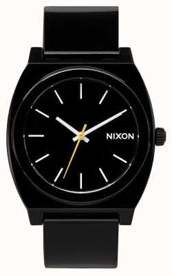 Nixon Tijdteller p | zwart | zwarte kunststof band | zwarte wijzerplaat A119-000-00