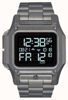 Nixon Regulus ss | brons | digitaal | gunmetal ip stalen armband A1268-131-00