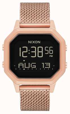 Nixon Sirene Milanese | alle roségoud | digitaal | roségoud ip stalen gaas | A1272-897-00