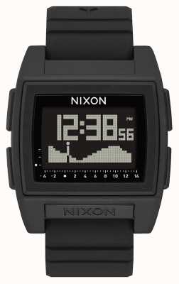 Nixon Base tij pro | zwart | digitaal | zwarte siliconen band | A1307-000-00