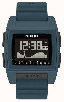 Nixon Base tij pro | donkere leisteen | digitaal | leisteenkleurige siliconen band A1307-2889-00