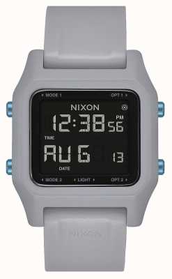 Nixon Nietje | lichtgrijs | digitaal | grijze siliconen band A1309-135-00