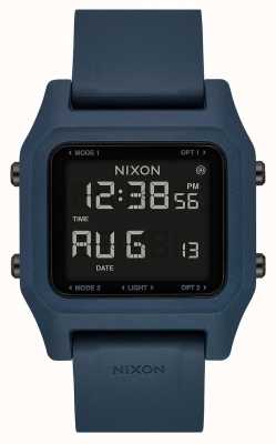 Nixon Nietje | donkere leisteen | digitaal | leisteenkleurige siliconen band A1309-2889-00