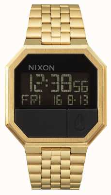 Nixon Herhaal | alle goud | digitaal | gouden ip stalen armband A158-502-00