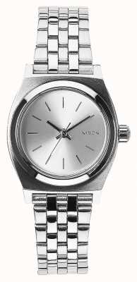 Nixon Kleine tijdteller | helemaal zilver | roestvrijstalen armband zilveren wijzerplaat A399-1920-00