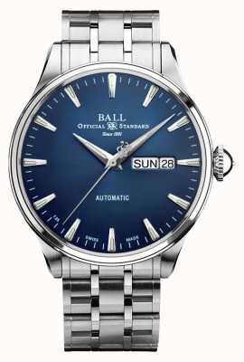Ball Watch Company Treinmeester eeuwigheid | roestvrijstalen armband | blauwe wijzerplaat NM2080D-S1J-BE
