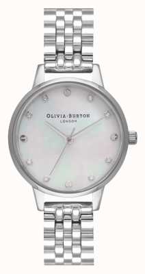 Olivia Burton | klassiekers | roestvrijstalen armband | parelmoer wijzerplaat | OB16SE09