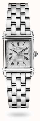 Herbelin Art deco | roestvrijstalen armband | zilveren wijzerplaat 17478B08