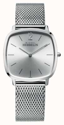 Herbelin Stad | zilveren wijzerplaat | armband van roestvrij staal 16905/11B