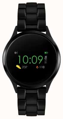 Reflex Active Serie 4 smartwatch | kleuren touchscreen | zwarte ip stalen armband RA04-3000