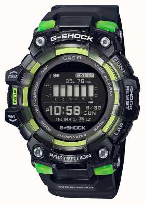 Casio G-schok | sport essentiële serie | zwarte siliconen band | zwarte wijzerplaat GBD-100SM-1ER