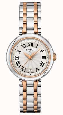 Tissot Bellissima | zilveren wijzerplaat | tweekleurige roestvrijstalen armband T1260102201301
