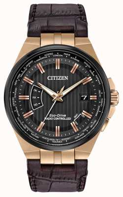 Citizen Herenwereld eeuwigdurend op | bruine lederen band CB0168-08E