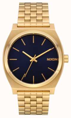 Nixon Tijdteller | helemaal goud / indigo | gouden ip-armband | indigo wijzerplaat A045-2033