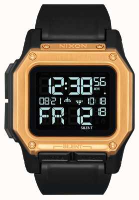 Nixon Regulus zwart en roségoud digitaal horloge A1180-010