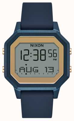 Nixon Sirene ss navy siliconen band horloge A1211-1859