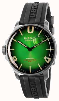U-Boat Darkmoon 44mm edele groene ss / rubberen band 8702/B