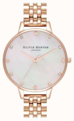 Olivia Burton Demi blush mop rosé gouden armband OB16SE15