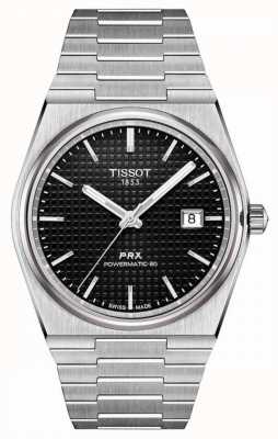 Tissot | prx 40 205 | powermatic 80 | zwarte wijzerplaat | roestvrijstalen armband | T1374071105100